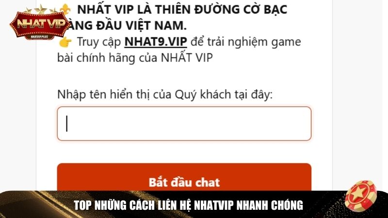 Top những cách liên hệ Nhatvip nhanh chóng