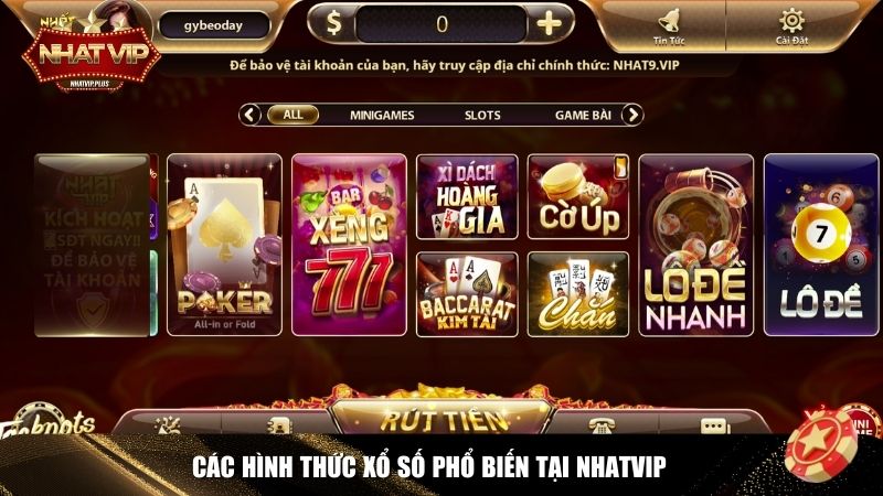 Các hình thức xổ số phổ biến tại Nhatvip
